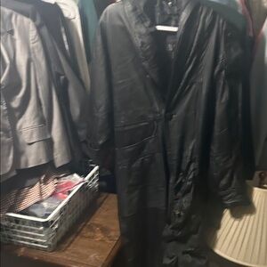 Men's Classic Black Trench Coat
